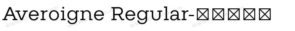 Averoigne Regular字体转换